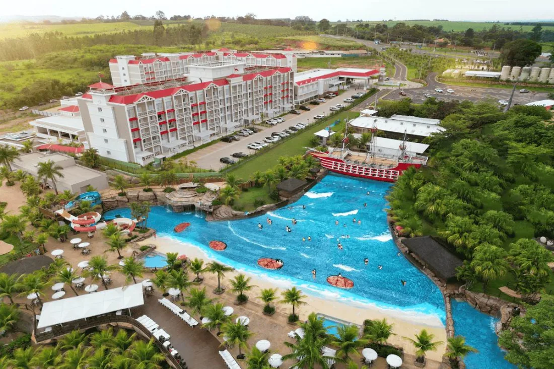 Vista aérea do São Pedro Thermas Resort